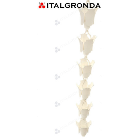 CATENA DROP in PVC BIANCA CONFEZIONE DA ML.1