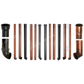 TERMINALE IN RAME A SEZIONE QUADRATA LUNGO CM150 DIRITTO