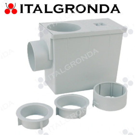 Pozzetto per pluviale realizzato in polipropilene.
Adatto per lo smaltimento di acque derivanti dai pluviali di gronda