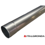 TUBO pluviale in ALLUMINIO NATURALE ELETTROSALDATO Ø80 mm