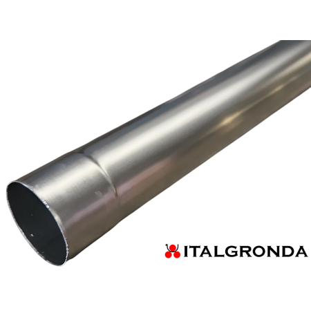 TUBO pluviale in ALLUMINIO NATURALE ELETTROSALDATO Ø80 mm