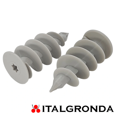 DEMO TASSELLO in NYLON AUTOFORANTE PER CAPPOTTO TERMICO 25X60mm