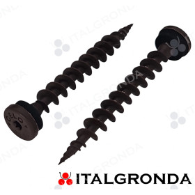 VITE TORX IN NYLON PER CAPPOTTI TERMICI MARRONE RAL8017 x vite d.3,5mm d.8x80 TX25