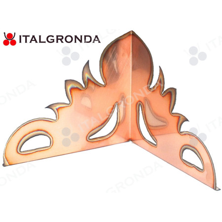 FRONTONE ORNAMENTALE RAME MOD. PICCOLO (ROVESCIO)