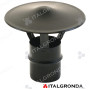 Comignolo tipo CINESE VERNICIATO HT color NERO PER PELLETS Ø80mm