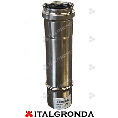 Tubi inox Moduli Monoparete Fumi, aria e vapore da 25 cm