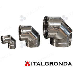 Curva Fumi Inox 316L a 90° per moduli Monoparete Copertina