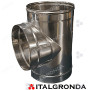Raccordo a “Ti” a 90° Inox AISI 304 L Ø 400 mm