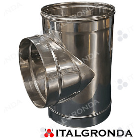 Raccordo a “Ti” a 90° Inox AISI 304 L Ø 400 mm