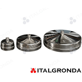 Tappo con scarico da 3/4 in Inox 316 L per raccolta condense Copertina