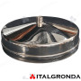 Tappo con scarico da 3/4 in Inox 304 L per raccolta condense per moduli monoparete Eurostar MA -