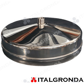 Tappo con scarico da 3/4 in Inox 304 L per raccolta condense per moduli monoparete Eurostar MA -