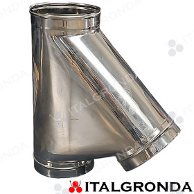Raccordo a Braca 135° in Acciaio Inox AISI 316L per moduli monoparete Copertina
