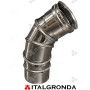 Curva Girevole H.T. Fumi Inox 316 da 0° a 90°  Ø 100 mm Monoparete