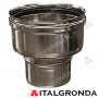 Aumento di Sezione Piatto Inox 316 Eurostar MI da Ø 100 a 150 mm