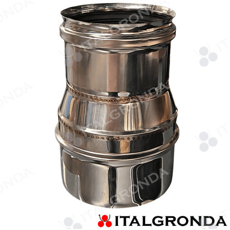 Riduzione di sezione Deflussata (conica) in Inox 316L Ø 120-100 mm