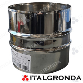 Doppio Bicchiere Maschio in Inox 316L Linea Monoparete Eurostar MI MA ML – Componenti Professionali per Canne Fumarie