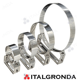 Copertina Collare o Staffa a Muro Regolabile in Inox 304L