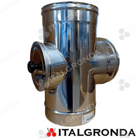 Raccordo a "Ti con Ispezione" in Acciaio Inox AISI 316L per moduli monoparete