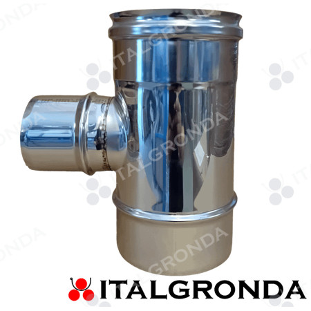 Raccordo a "Ti" Ridotto a Ø80 Inox AISI 316L per moduli monoparete COPERTINA