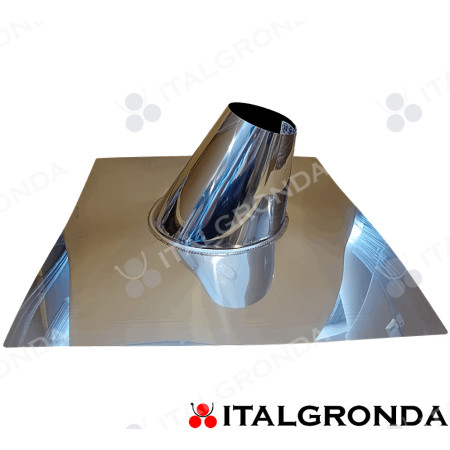 FALDALE INCLINATO IN ACCIAIO INOX AISI 304L PER MODULO MONOPARETE Copertina