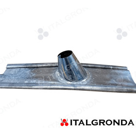 Faldale Inclinato con Cono Inox AISI 304 L e Base in Piombo per Corpi Emergenti dal tetto Copertina
