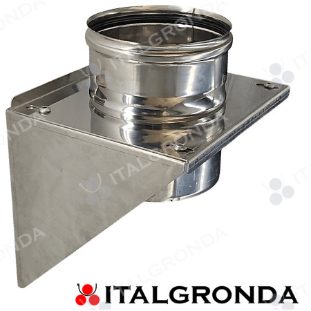 SUPPORTO MURALE IN ACCIAIO INOX 316L PER MODULO MONOPARETE copertina