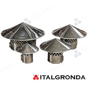 Cappello Cinese antivolatili in acciaio inox AISI 316 a stringere. Copertina