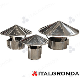 Copertina Cappello Cinese in acciaio inox AISI 316 a stringere.