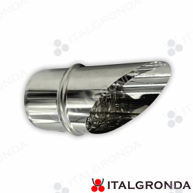 Copertina Terminale ad Unghia con rete Inox Aisi 316L Monoparete Eurostar