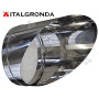 Terminale ad Unghia con rete in acciaio Inox Aisi 316 L per Linea Monoparete  Ø400 mm