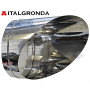 Terminale ad Unghia con rete in acciaio Inox Aisi 316 L per Linea Monoparete  Ø400 mm