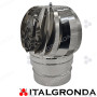Copertina Cappello Turbostar in acciaio inox AISI 316L per sistemi monoparete.