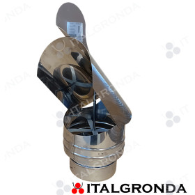 Copertina Cappello a pappagallo in acciaio inox AISI 316L per sistemi monoparete.