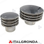 Cappello con alette Eurostar in acciaio inox AISI 316L per sistemi monoparete. COPERTINA