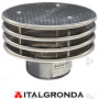 Terminale Fumaiolo Eurostar con Alette Inox 316L per Sistemi Monoparete Ø 120mm