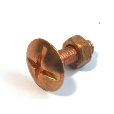 VITE RAME A TESTA LARGA Ø18MM M6X20 + DADO INOX/RAMATO SFUSE