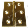 Cerniera tipo stretta a libro in ottone Misure : Altezza:  (A) 50mm Larghezza: (B) 40mm