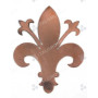 GIGLIO ORNAMENTALE RAME MOD. GRANDE DIMENSIONI GIGLIO Larghezza: 15,1 cm Altezza: 18,8 cm Spessore: 1,5 mm