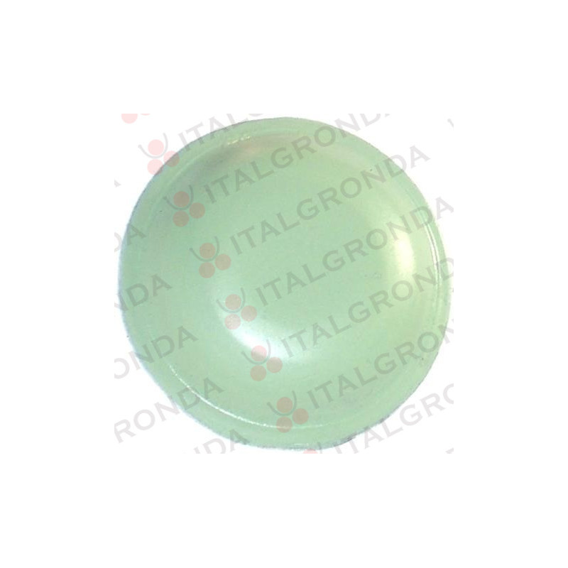 CAPPELLOTTO ALLUMINIO VERDE PALLIDO RAL 6021 Ø35MM