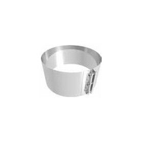 FASCETTA X TUBO LISCIO INOX 304 Polymax Acciai-FASCETTA PER TUBO LISCIO IN ACCIAIO INOX AISI 304L PER MODULO MONOPARETEØ80-100-1