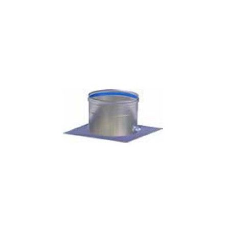 BASE DI PARTENZA INOX 316 C/SCARICO Polymax Acciai-BASE DI PARTENZA IN ACCIAIO INOX AISI 316 C/SCARICO PER MODULO MONOPARETEØ80-