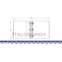 FASCETTA X TUBO LISCIO INOX 304 Polymax Acciai-FASCETTA PER TUBO LISCIO IN ACCIAIO INOX AISI 304L PER MODULO MONOPARETEØ80-100-1