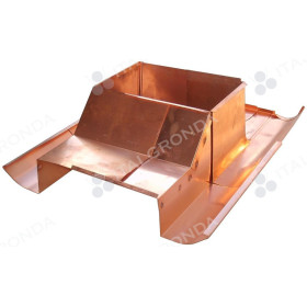 CONVERSA IN RAME PER CAMINO REGOLABILE SU 4 LATI PER COPPO DA 180mm A 300mm - DA 300mm a 580mm - DA 580mm A 820mm