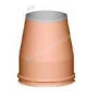 CAPPELLO A TRONCO DI CONO PER TUBO COIBENTATO ESTERNO RAME INTERNO INOX AISI 316 PER MODULO COIBENTATO DOPPIA PARETE