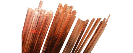 Piattina in rame, inox, e ferro
