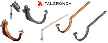 Staffe per Gronda in PVC