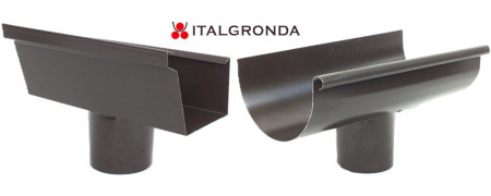 Raccordo tra grondaie ed un bocchettone preverniciato | Italgronda