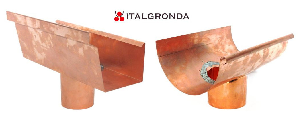 RACCORDO Per GRONDE CON BOCCHETTA in RAME