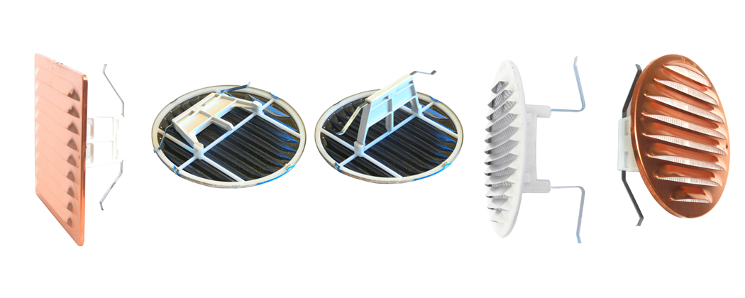 Griglie Aerazione Universali a Molla Installazione Rapida Italgronda